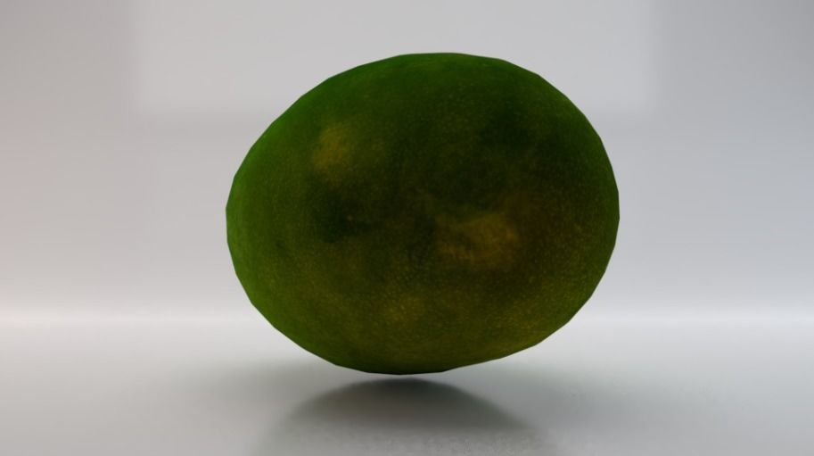 Mango  Low-poly 3D model_3