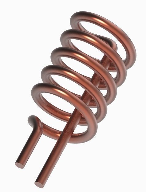 Classic Gyser Heating Coil 3D print model_1