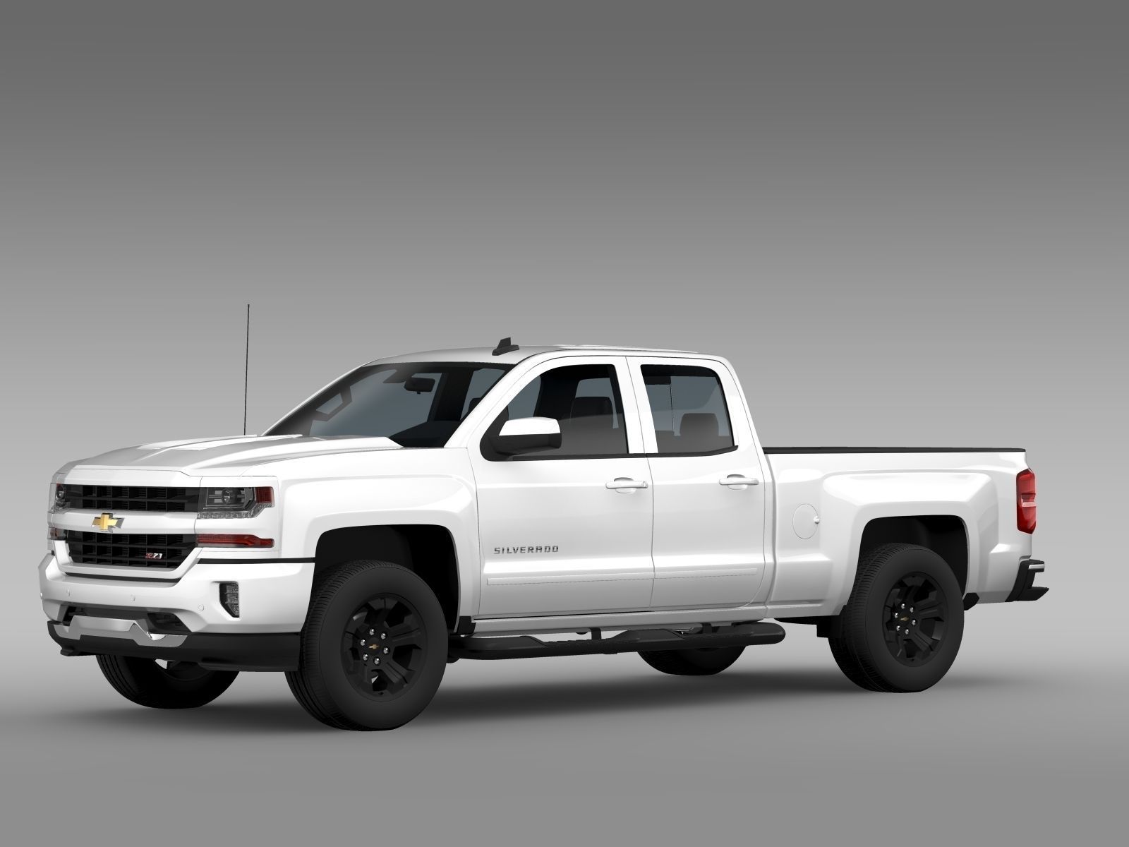 Chevrolet Silverado Lt Z71 Double Cab Gmtk2 Standart Box 2017 Chevrolet Silverado Lt Z71 Double Cab Gmtk2 Standart Box 2017 Model Max Bip Obj Mtl