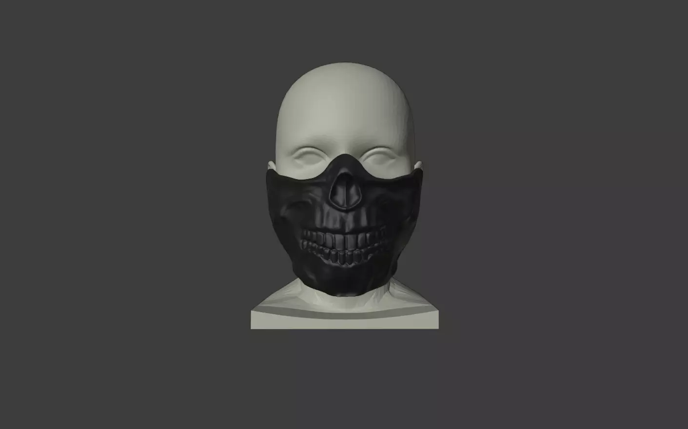 FOREVER PURGE MOVIE 2021 SCULL MASK - STL FILE 3 VERSIONS  3D print model_0