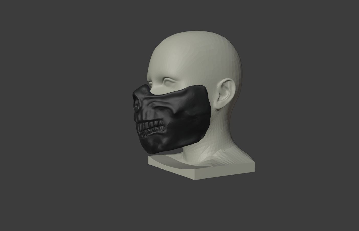 FOREVER PURGE MOVIE 2021 SCULL MASK - STL FILE 3 VERSIONS  3D print model_2