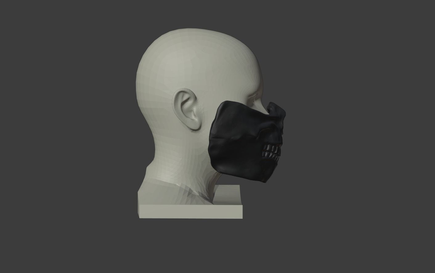 FOREVER PURGE MOVIE 2021 SCULL MASK - STL FILE 3 VERSIONS  3D print model_1