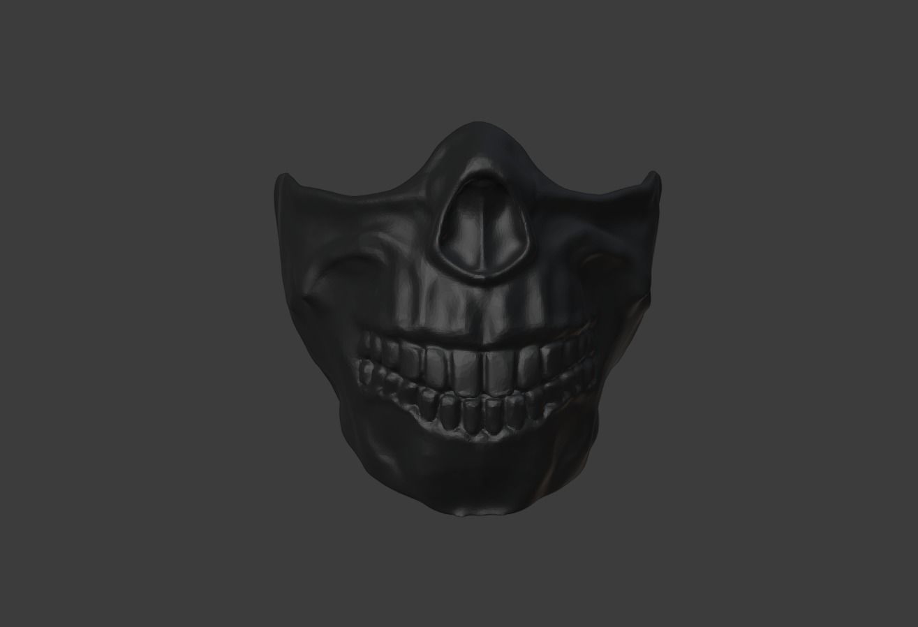 FOREVER PURGE MOVIE 2021 SCULL MASK - STL FILE 3 VERSIONS  3D print model_3