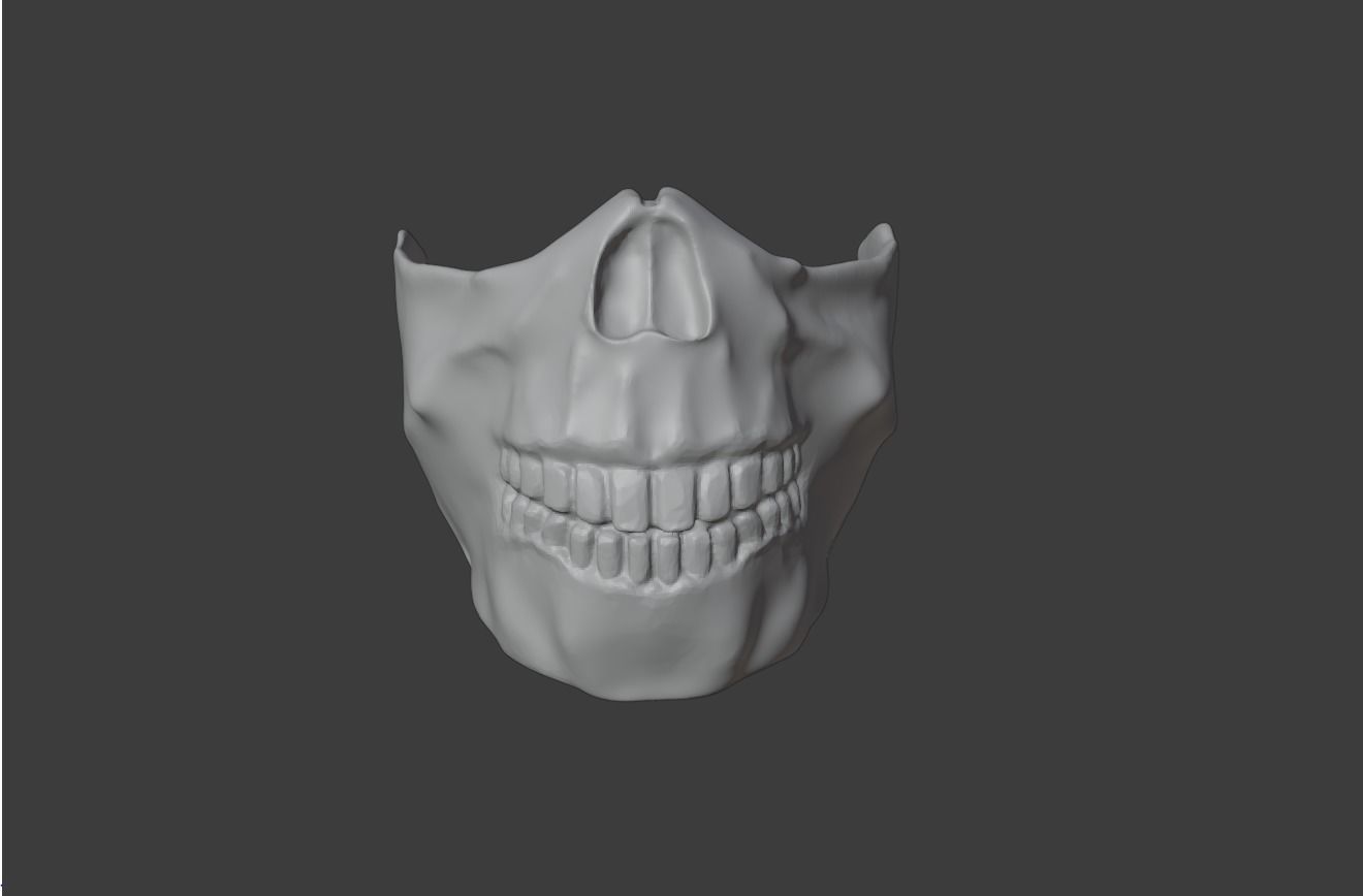 FOREVER PURGE MOVIE 2021 SCULL MASK - STL FILE 3 VERSIONS  3D print model_6
