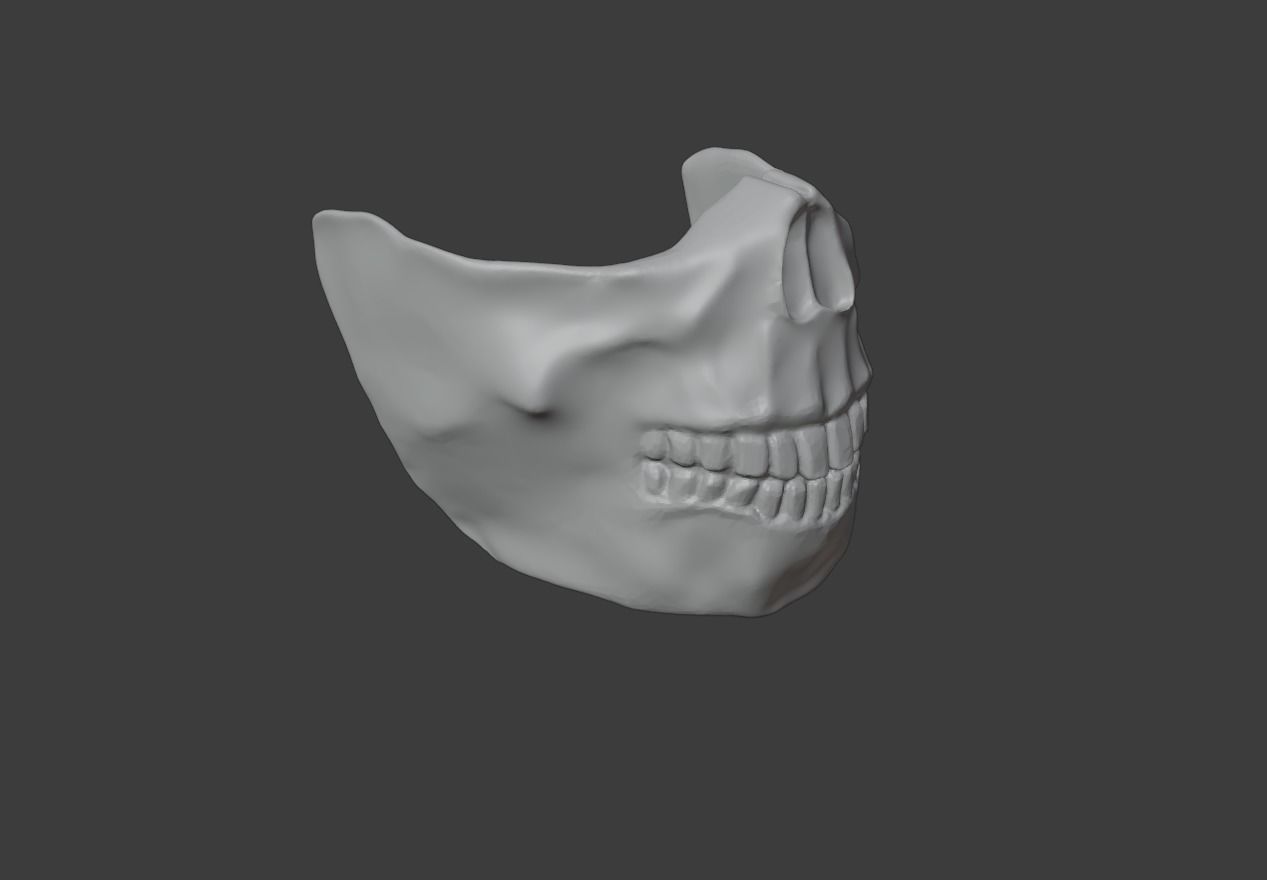 FOREVER PURGE MOVIE 2021 SCULL MASK - STL FILE 3 VERSIONS  3D print model_7