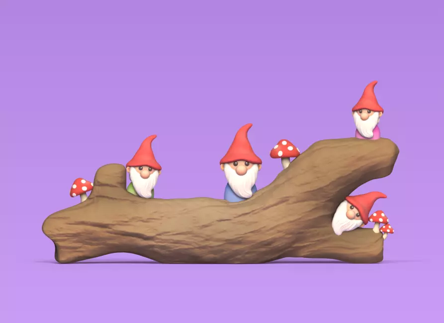 Gnome Tree 3D print model_0