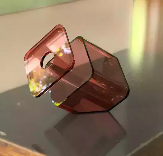 45 degres inclined box 3D print model