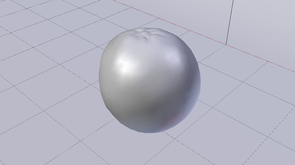 Orange  Low-poly 3D model_11