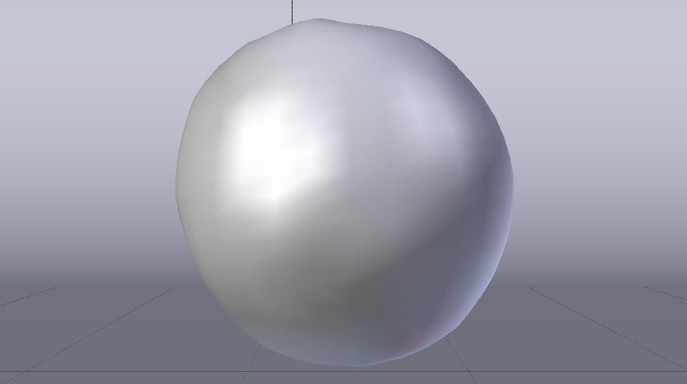 Orange  Low-poly 3D model_12