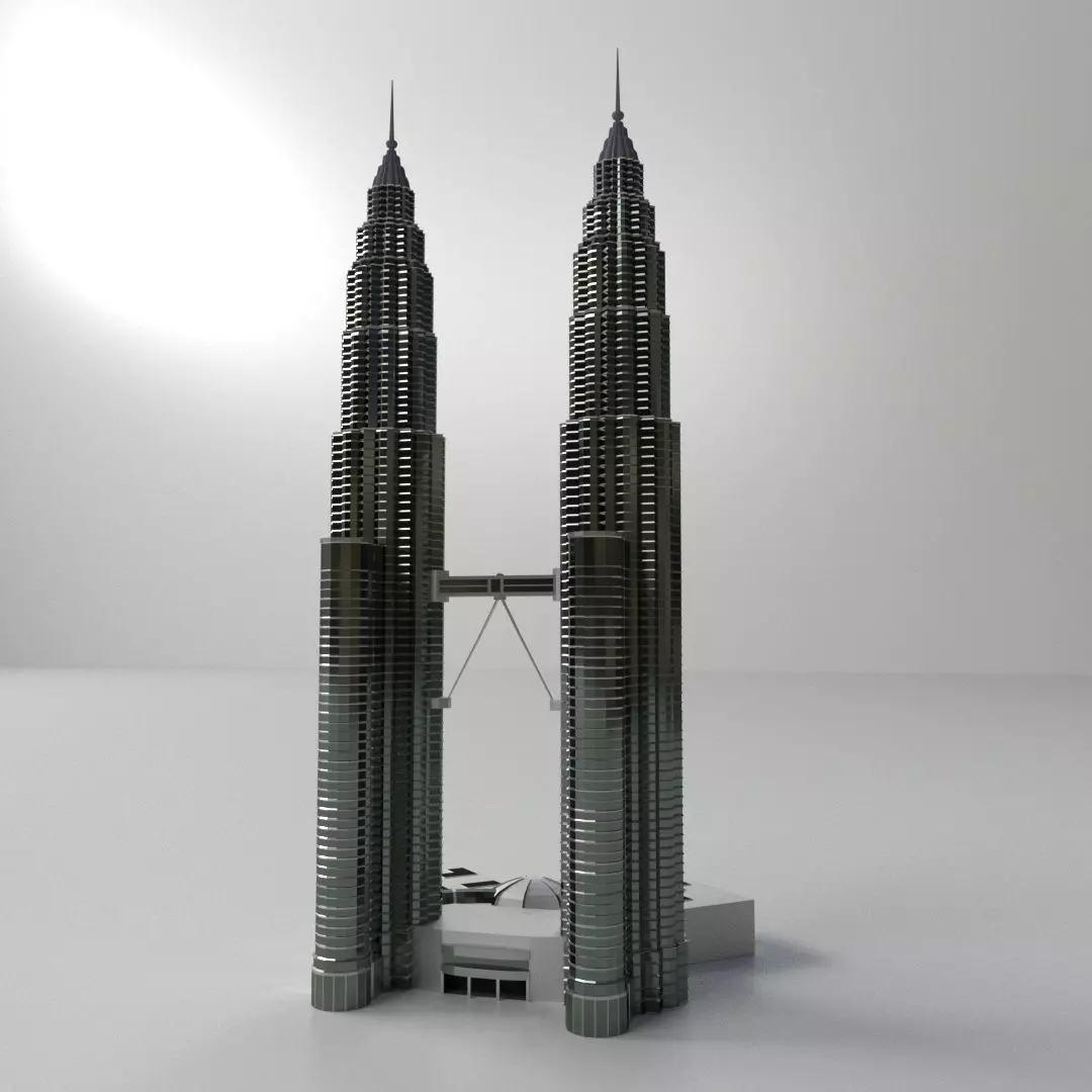 Petronas Twin Tower 3D model_0