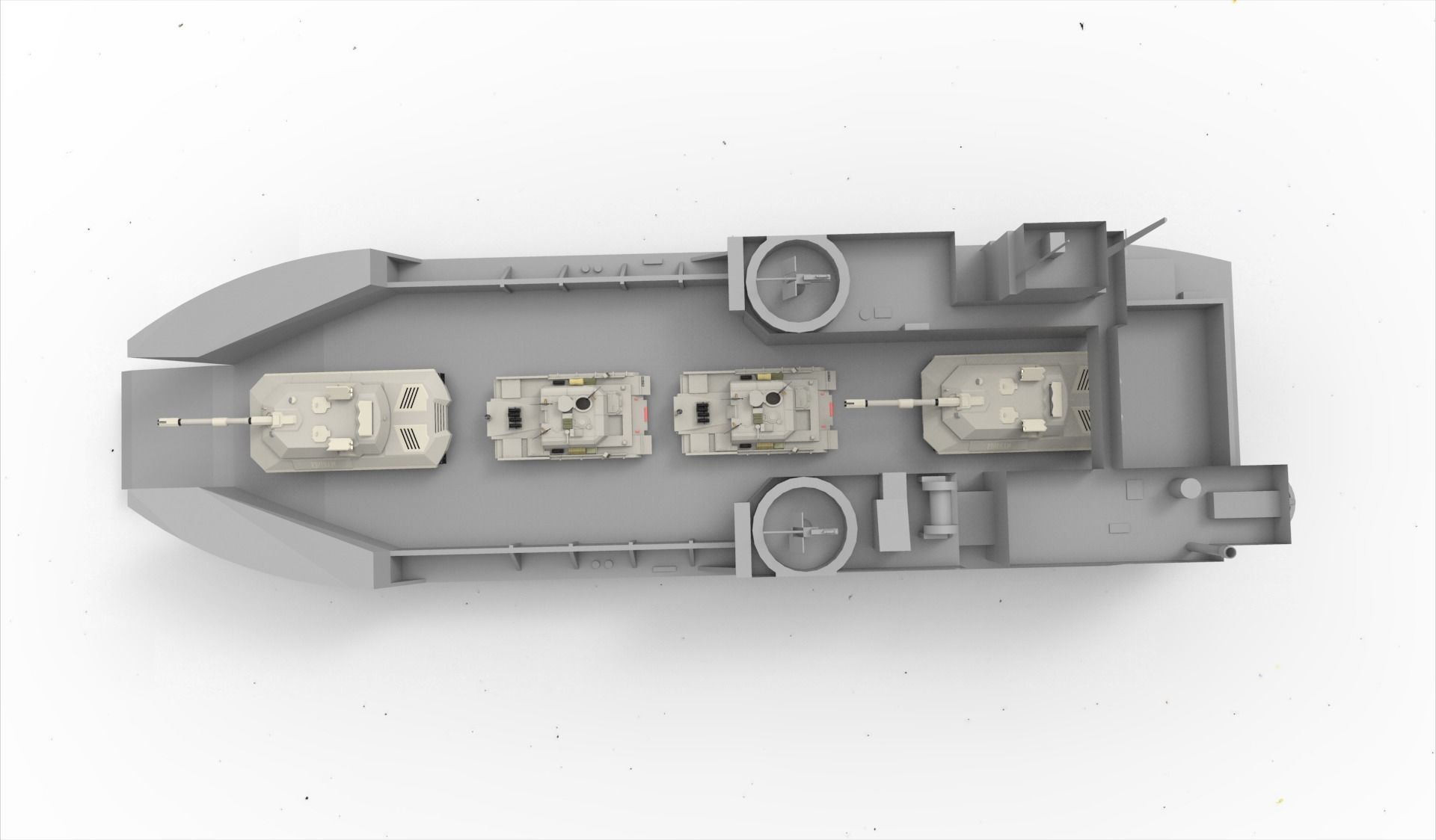 Landing Ship tank 3D model_5