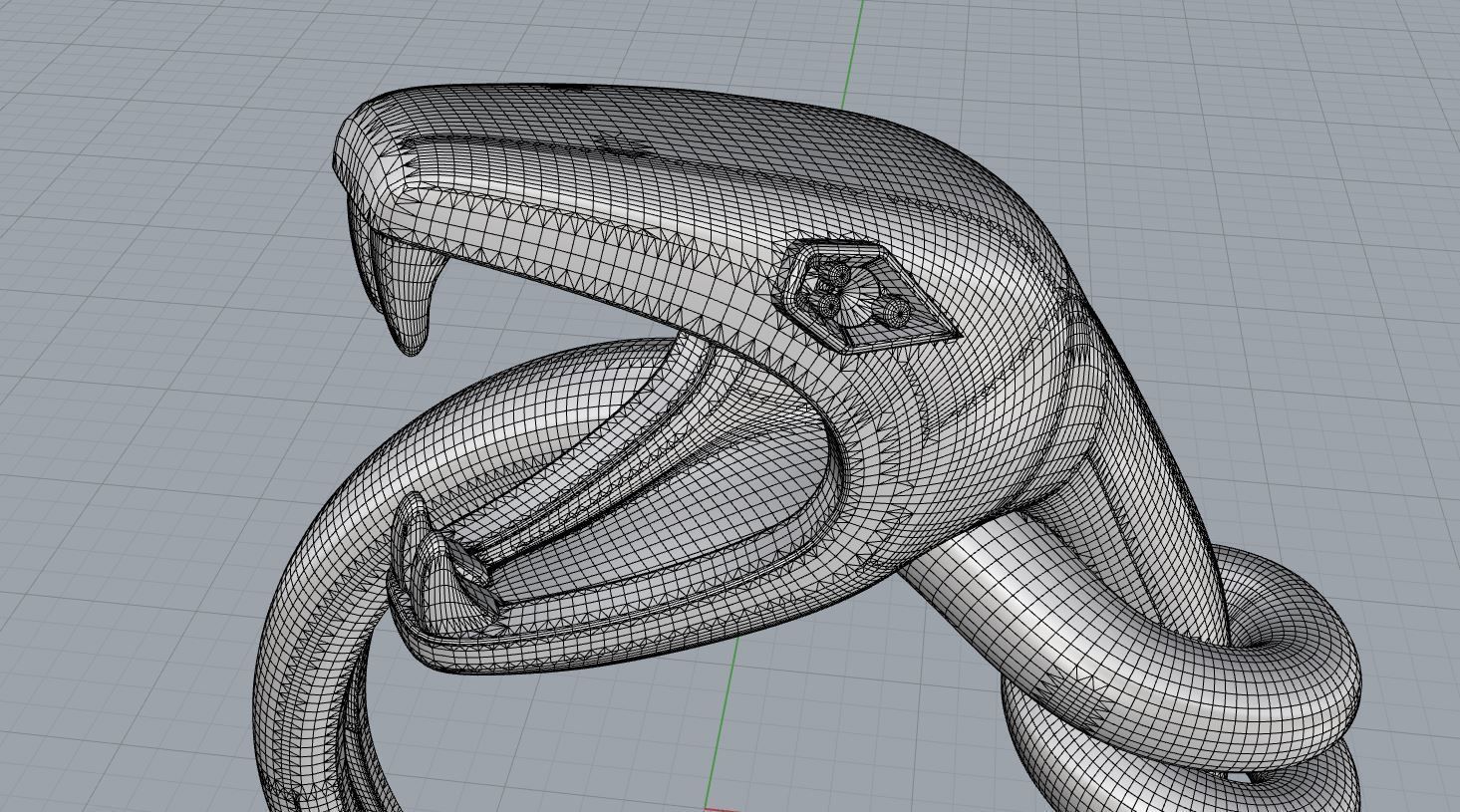 Gold ring snake printable model animal jewelry 3dm stl files 3D print model_5