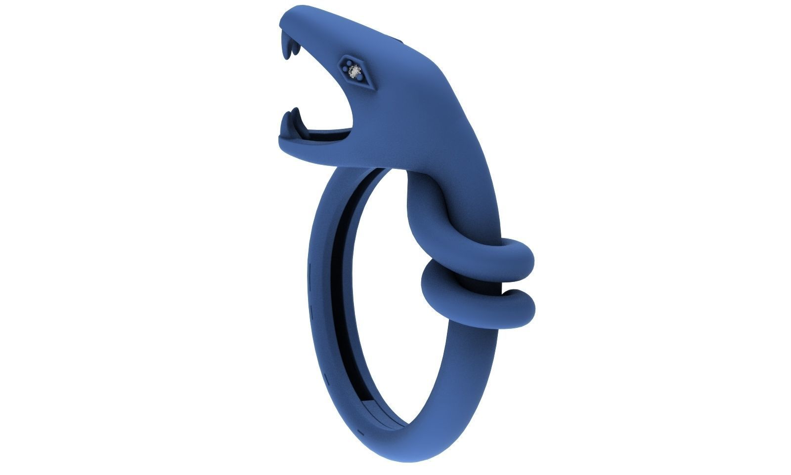 Gold ring snake printable model animal jewelry 3dm stl files 3D print model_10