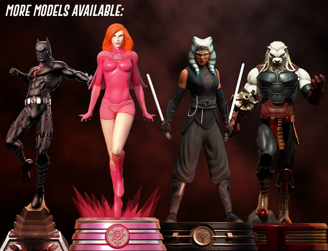 Fanart ATOM EVE - Statue  3D print model_10