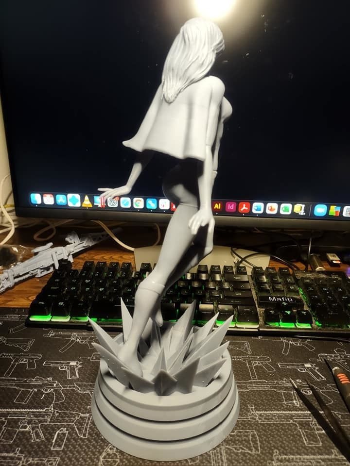 Fanart ATOM EVE - Statue  3D print model_11