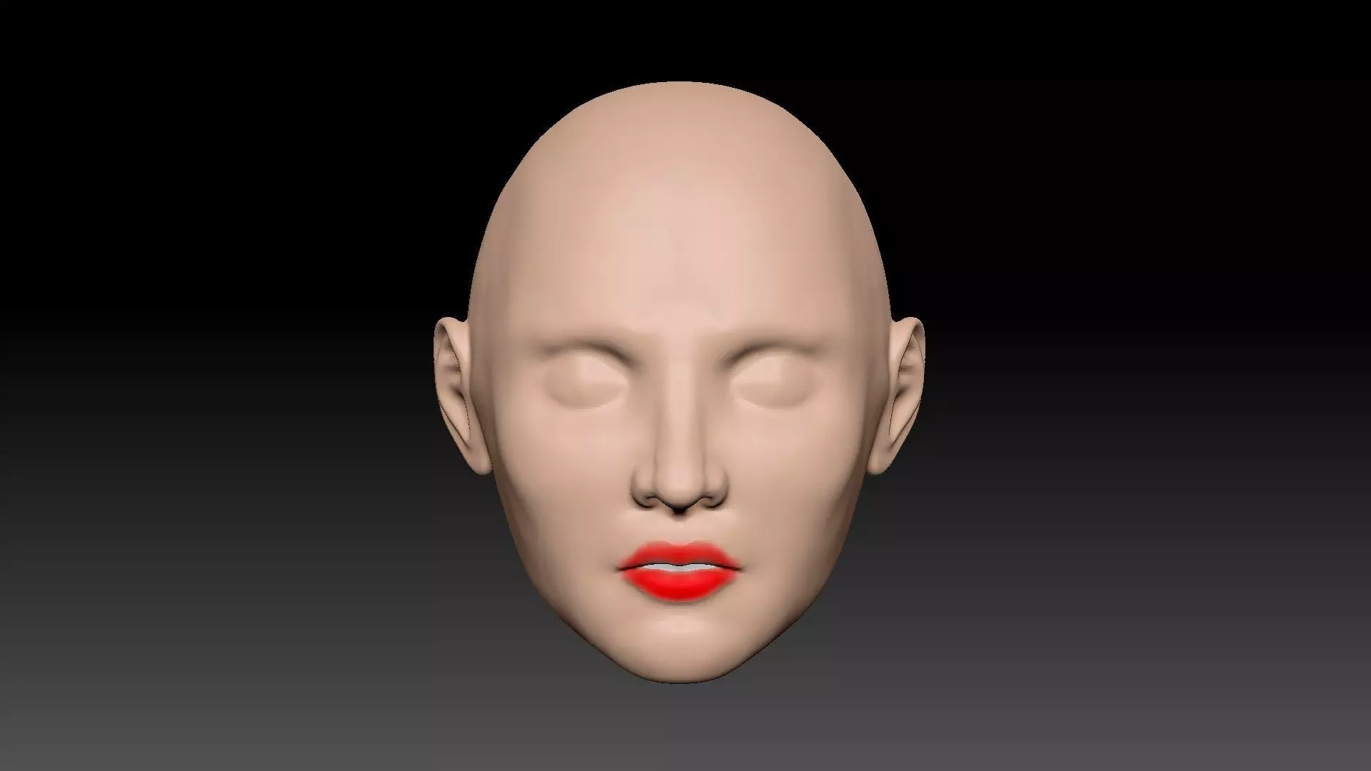Doll head for 3D Printing 3D print model_0