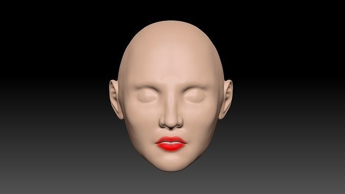 Doll head for 3D Printing 3D print model