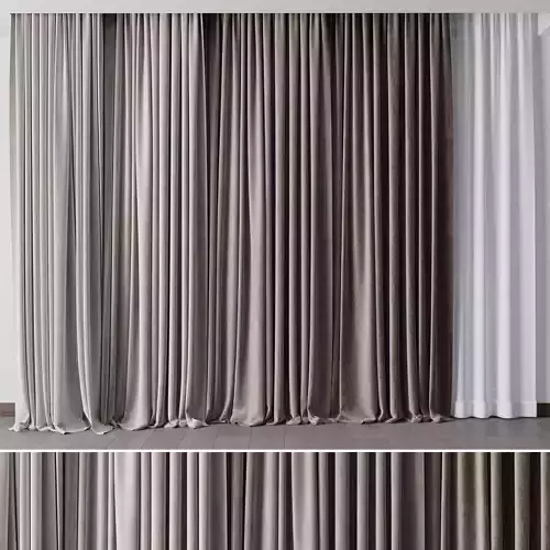 Hadi Curtains 31 Low-poly 3D model