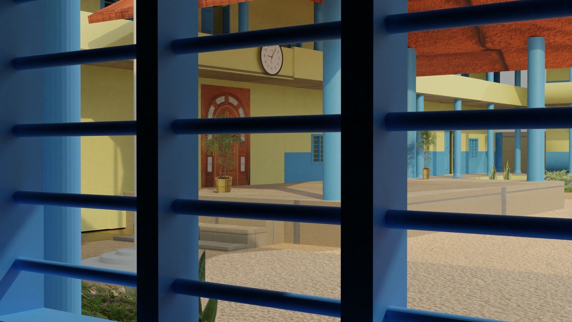 government school model Free 3D model_4