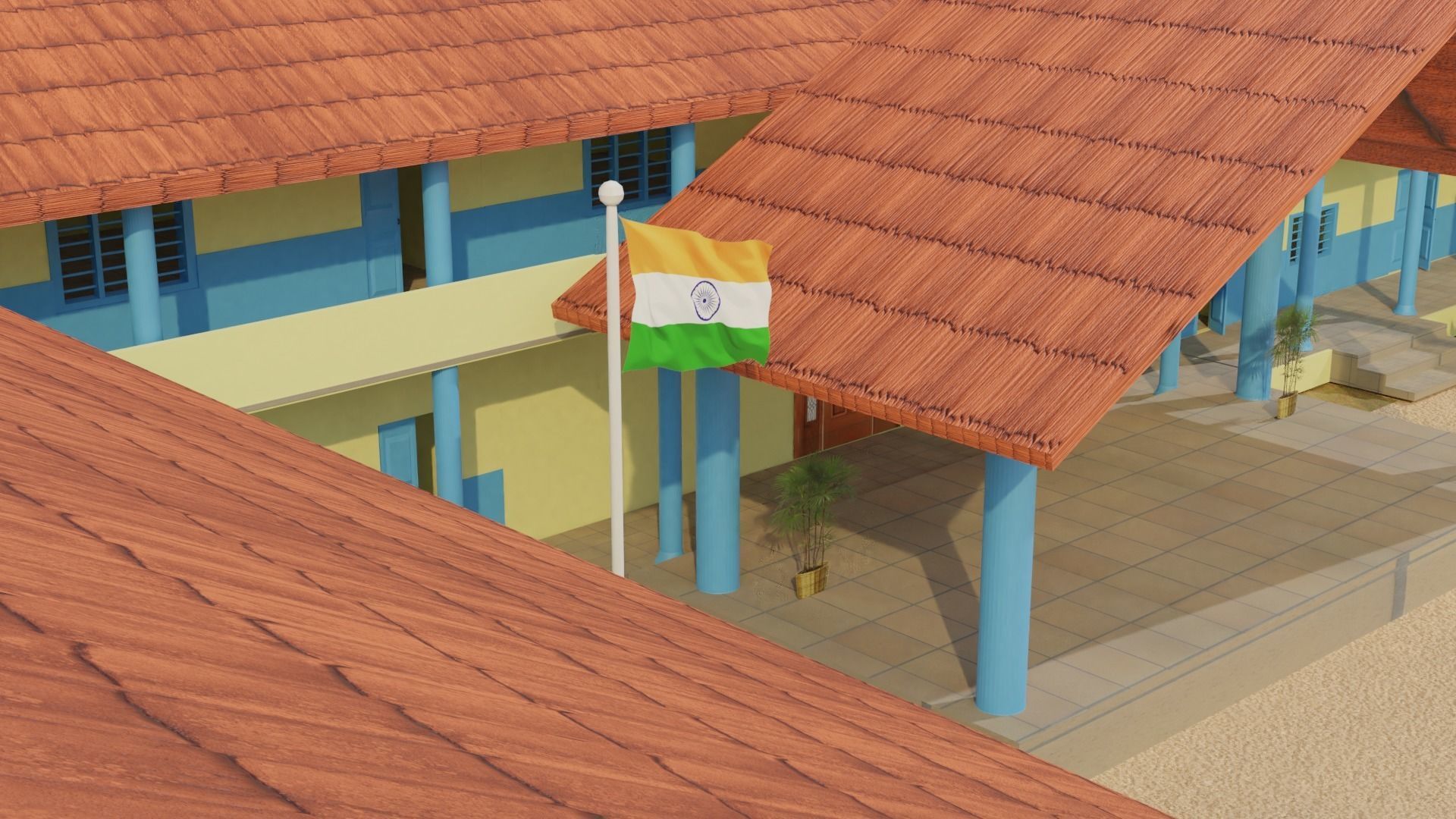 government school model Free 3D model_3
