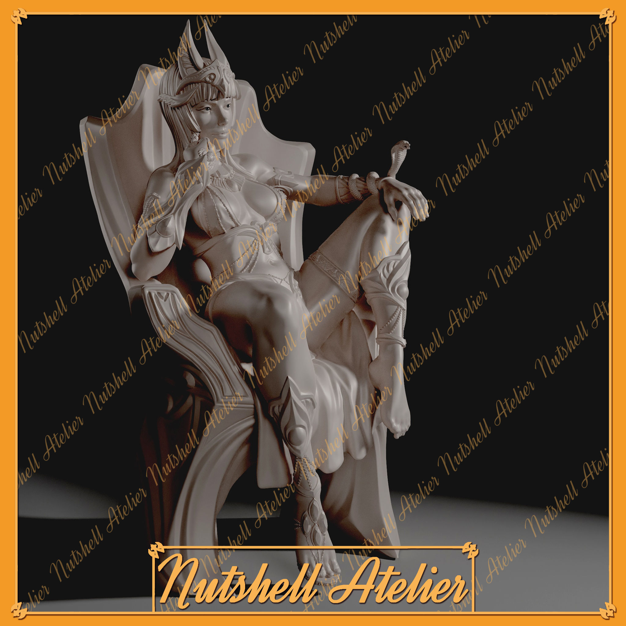 Nutshell Atelier - Cleopatra 3D print model_2