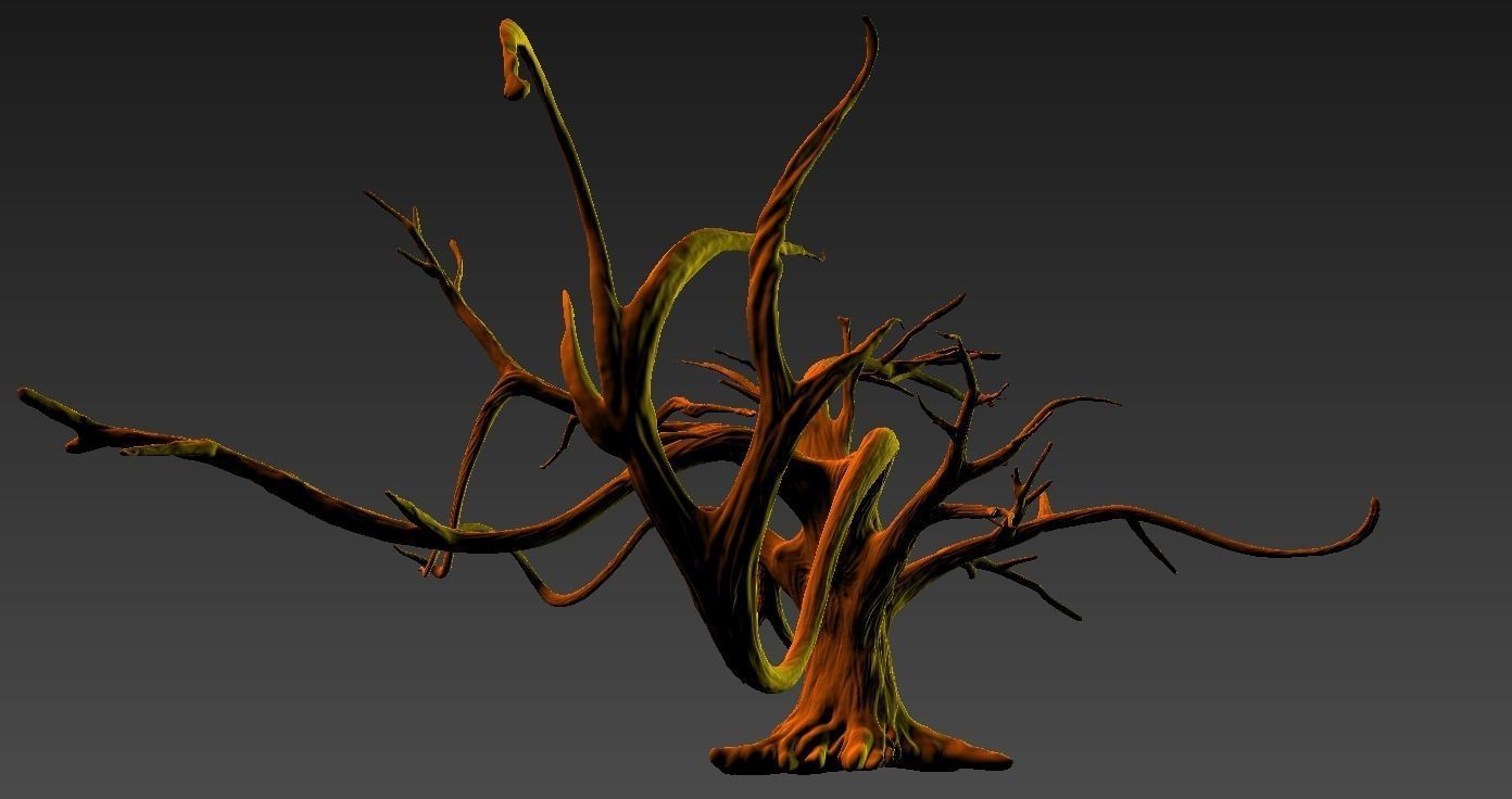 Winter Tree Free 3D model_2