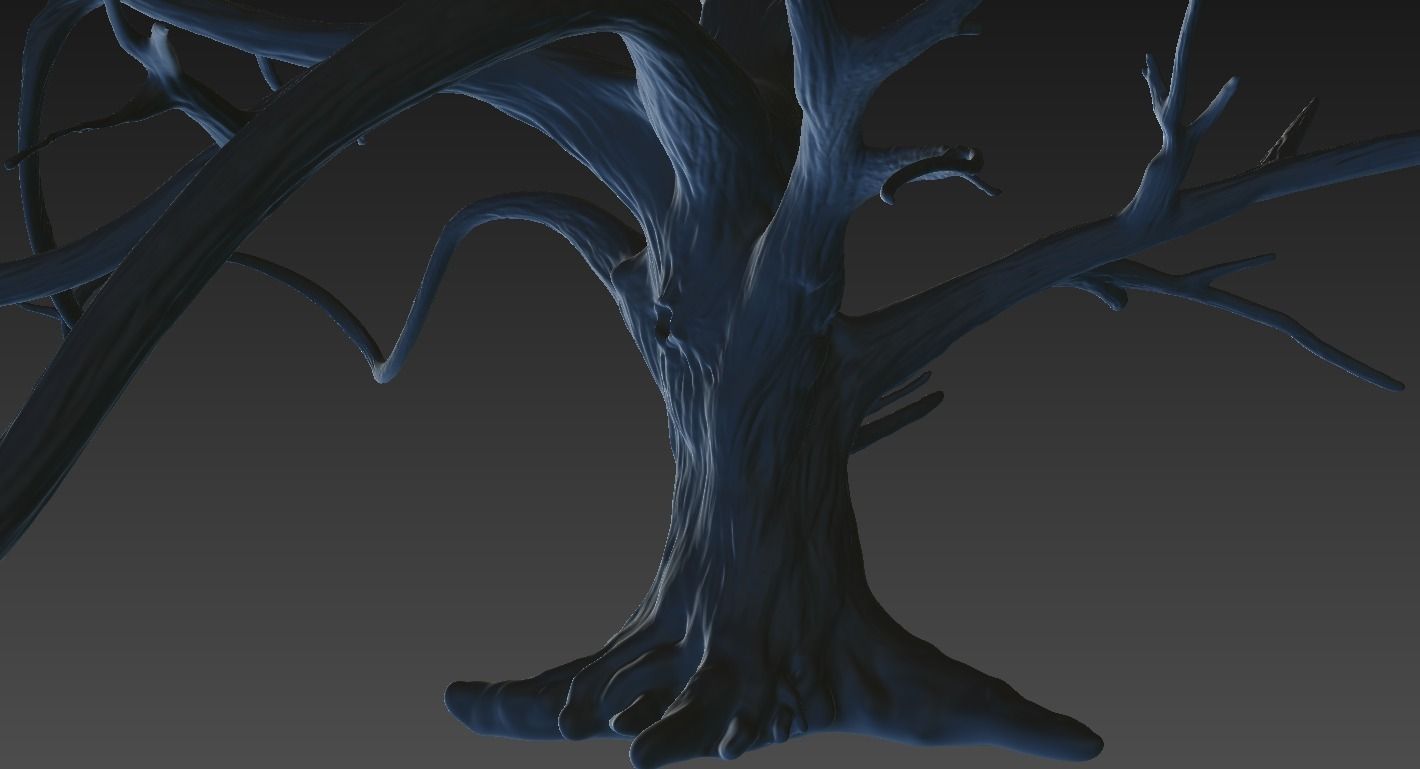 Winter Tree Free 3D model_9