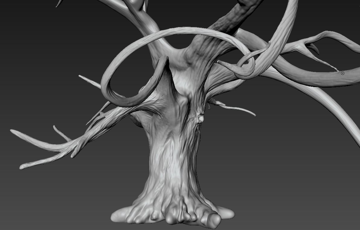 Winter Tree Free 3D model_11