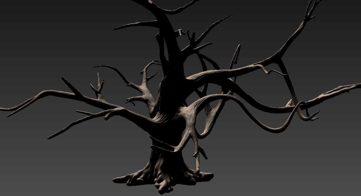 Winter Tree Free 3D model_4