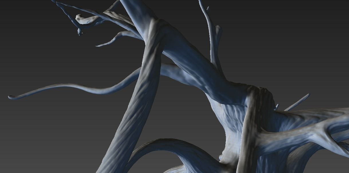 Winter Tree Free 3D model_8