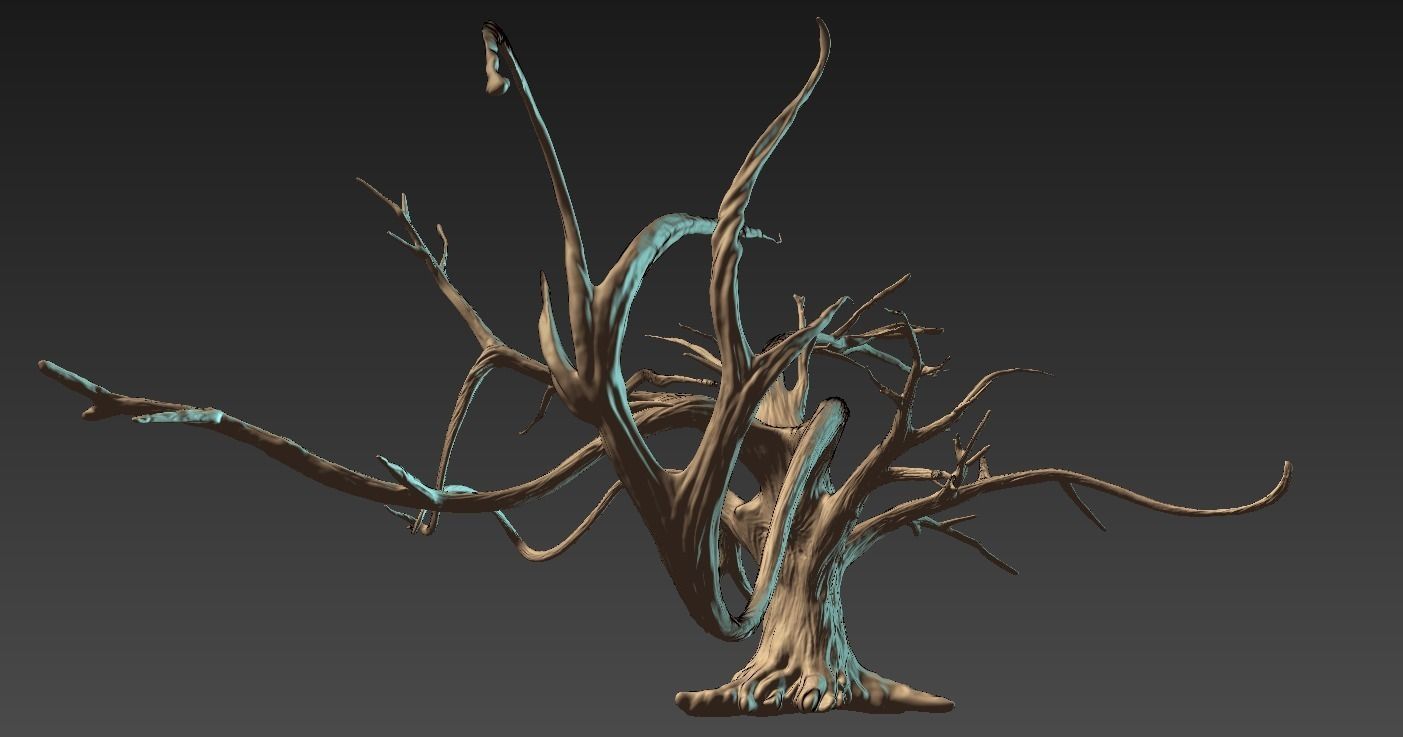 Winter Tree Free 3D model_6