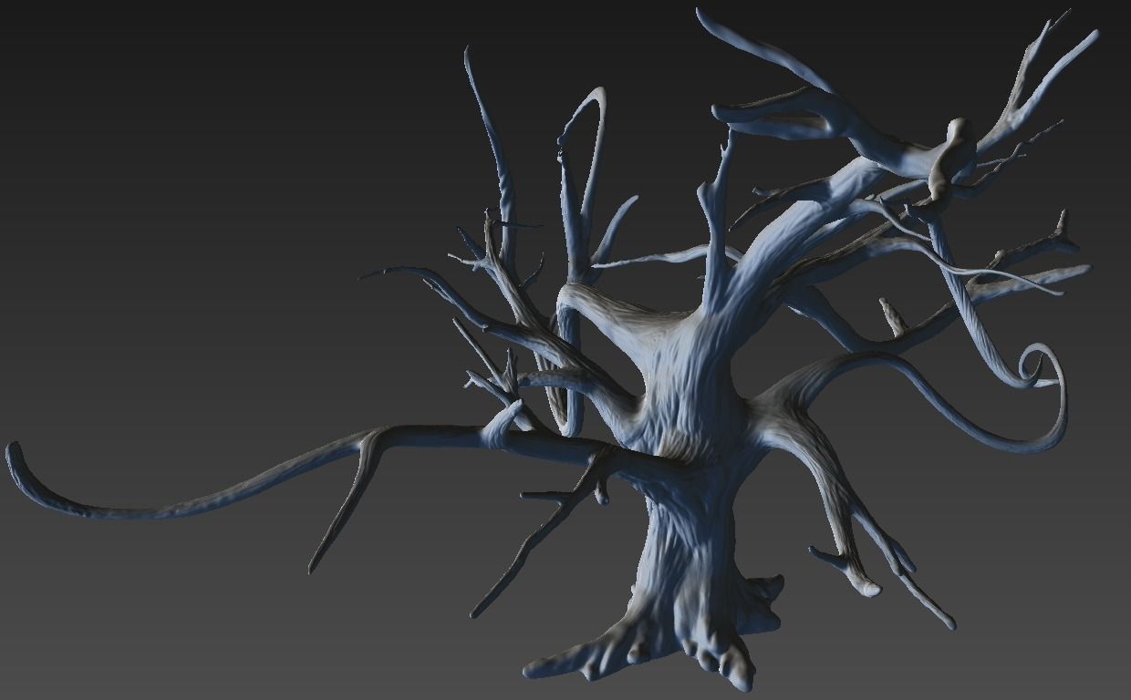 Winter Tree Free 3D model_1
