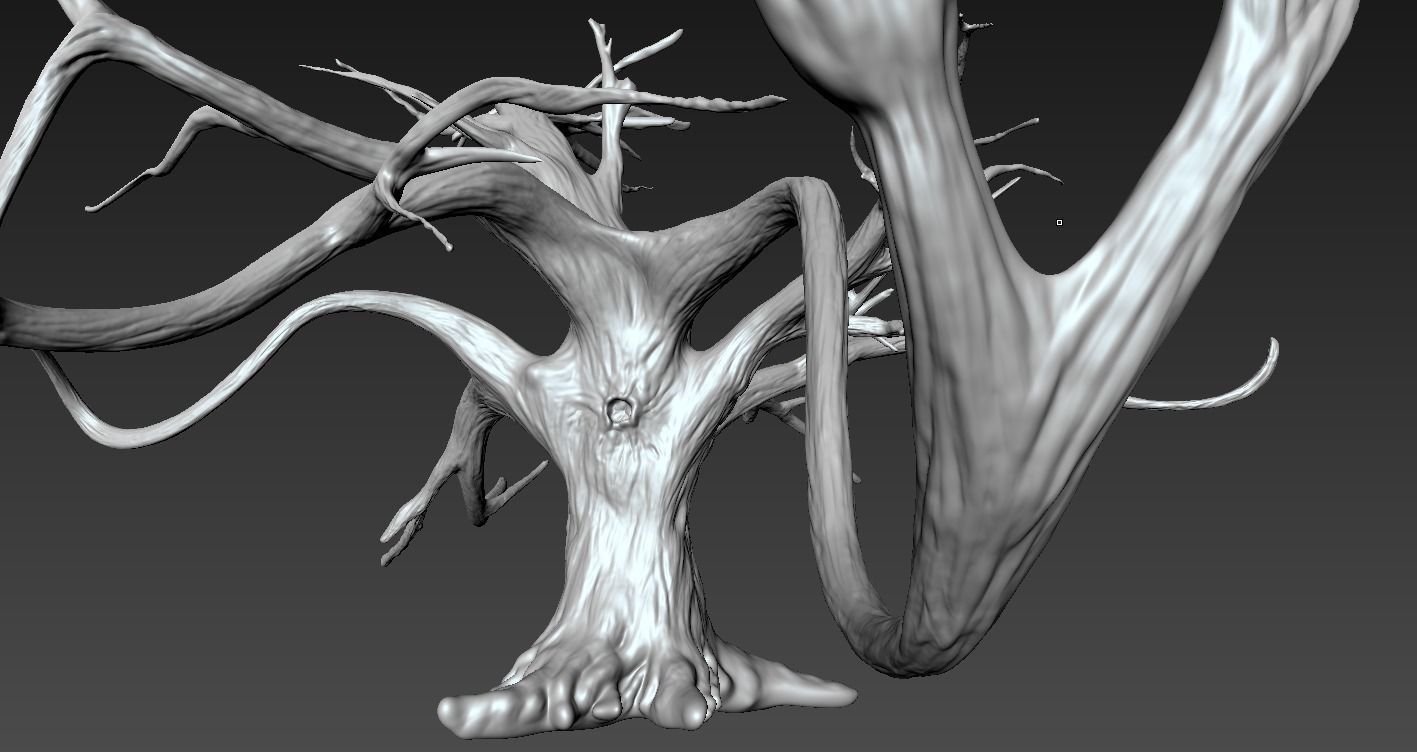 Winter Tree Free 3D model_13