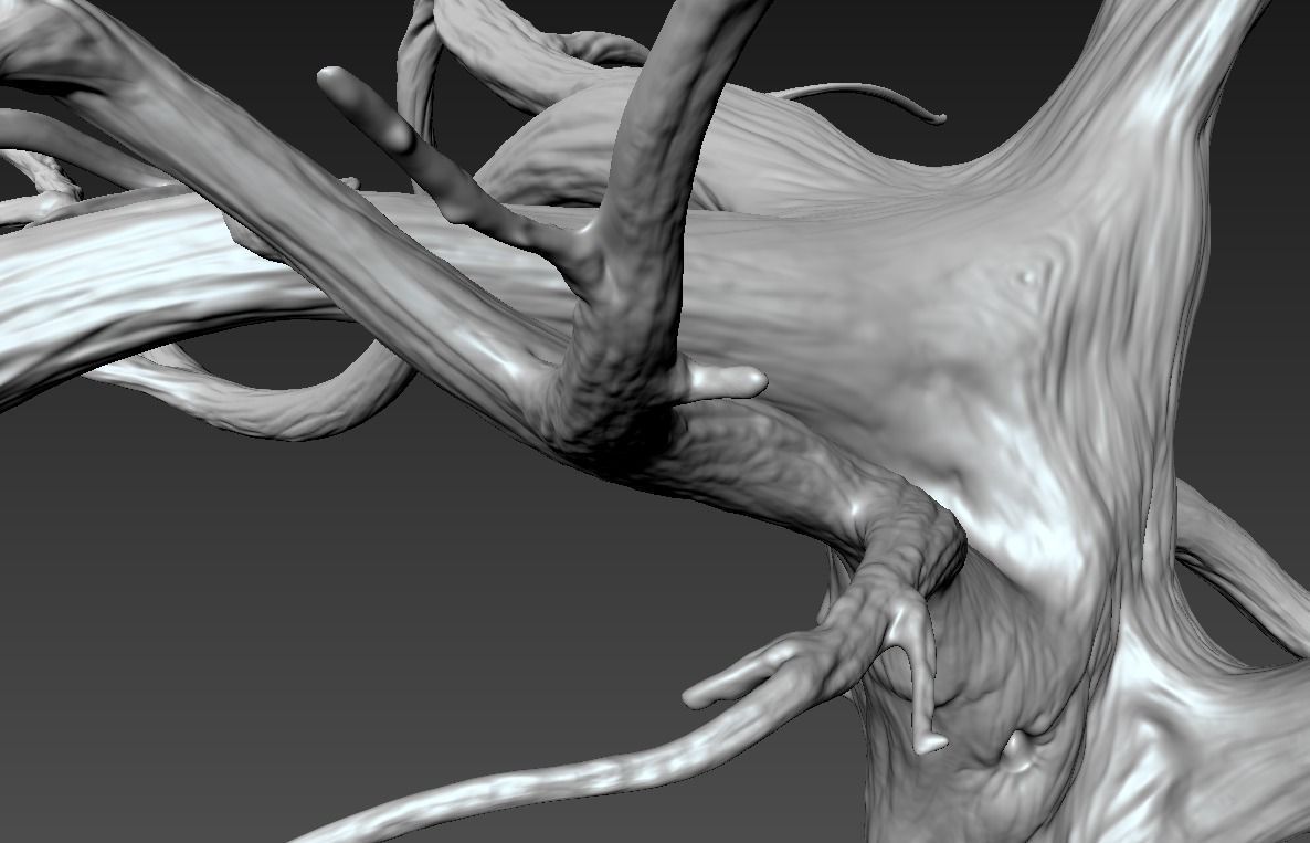 Winter Tree Free 3D model_17