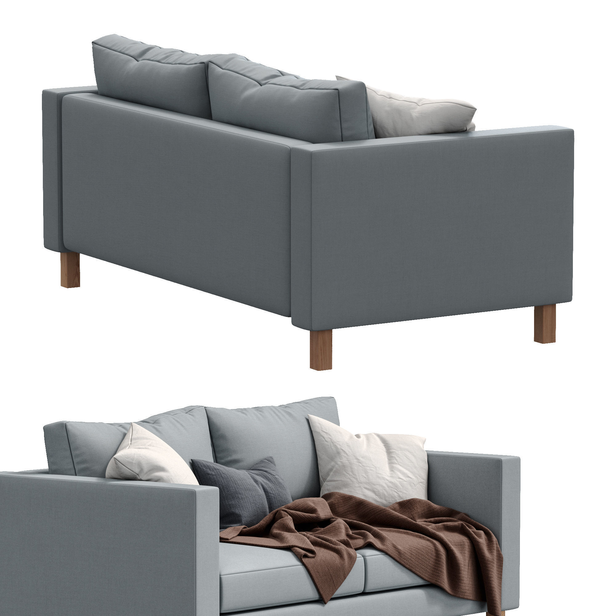 Sofa Karlstad By Ikea 3D model_3