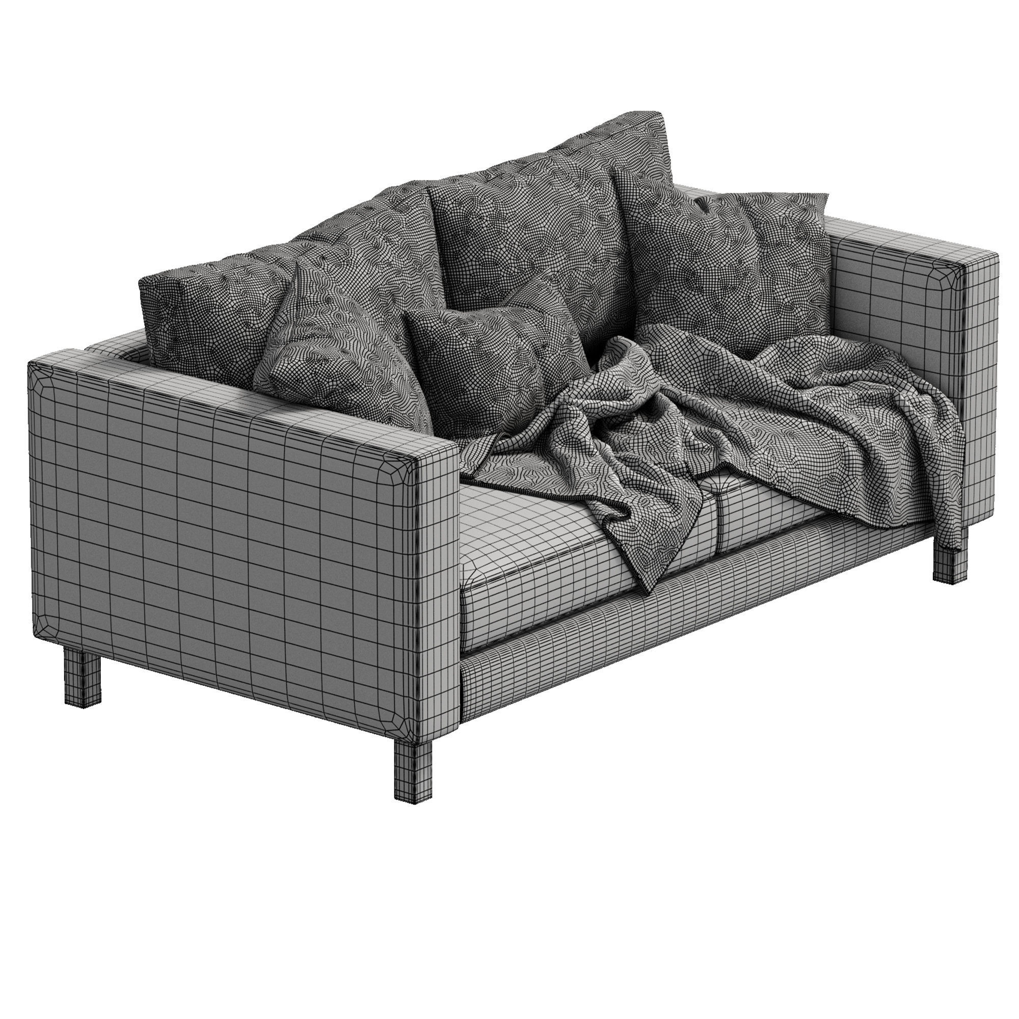 Sofa Karlstad By Ikea 3D model_4