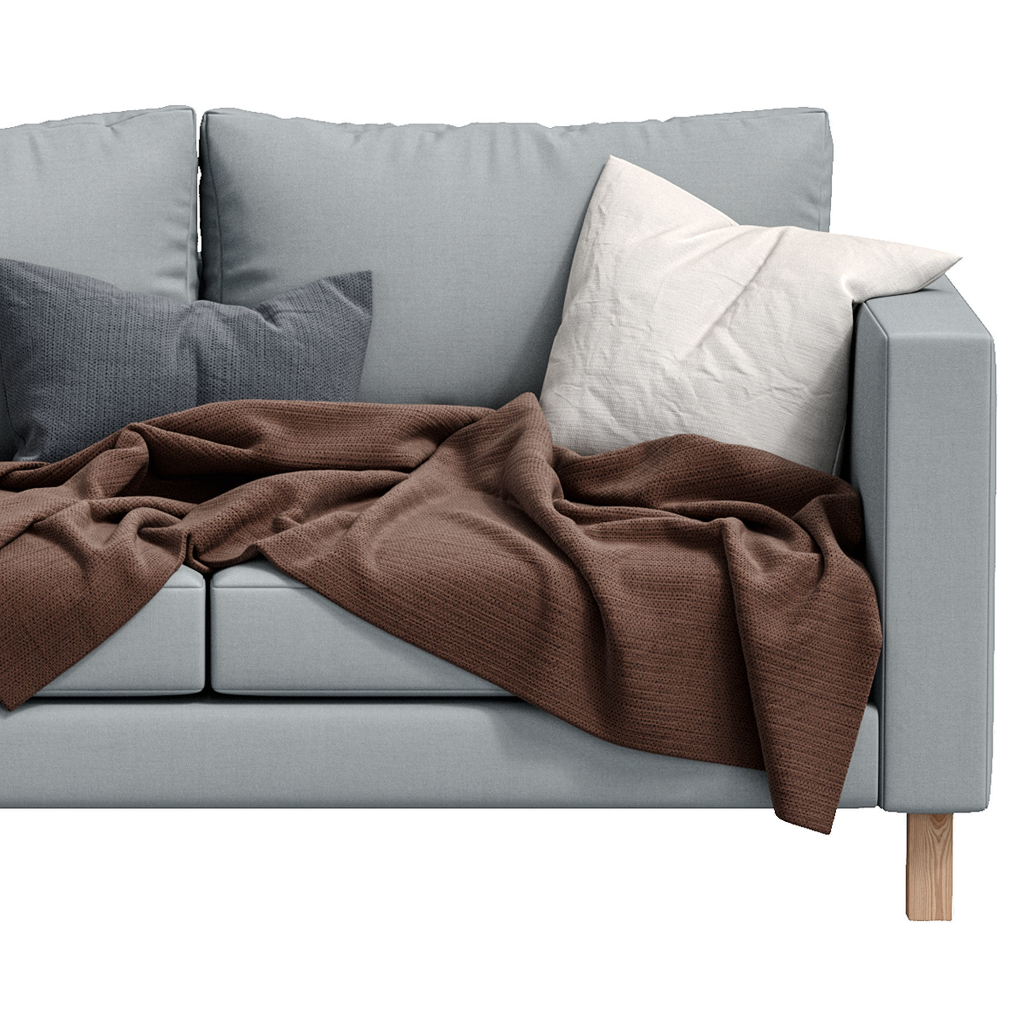 Sofa Karlstad By Ikea 3D model_2