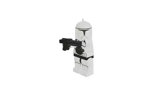 Lego Star Wars Phase 1 Clone Trooper Low-poly 3D model