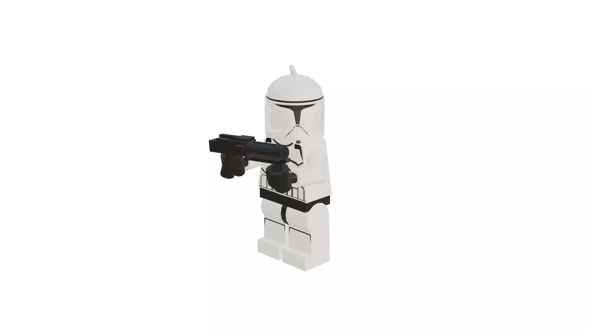 Lego Star Wars Phase 1 Clone Trooper Low-poly 3D model