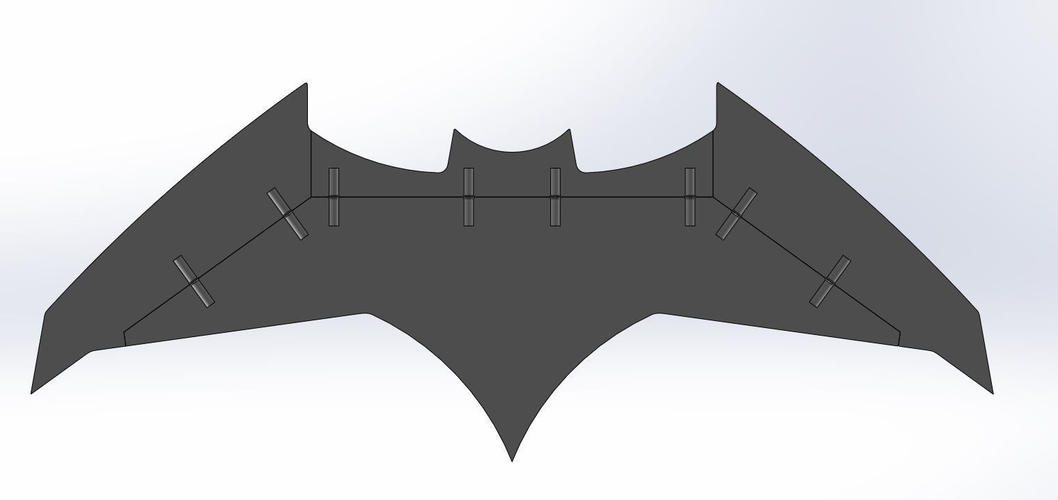 Batarang from the movie Batman v Superman Dawn of Justice 2016 3D print model_18