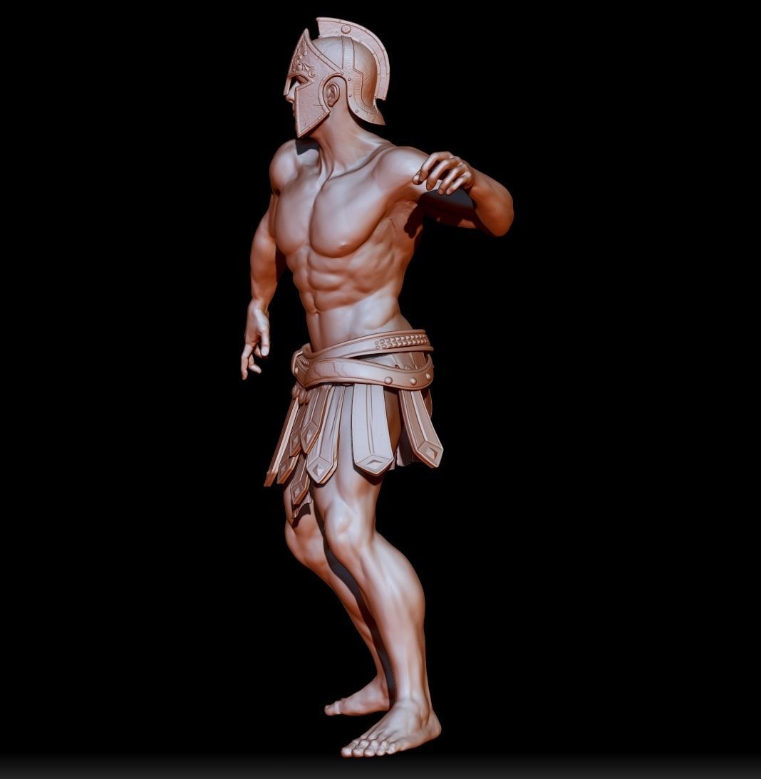 Titan spartan man 3D model_3