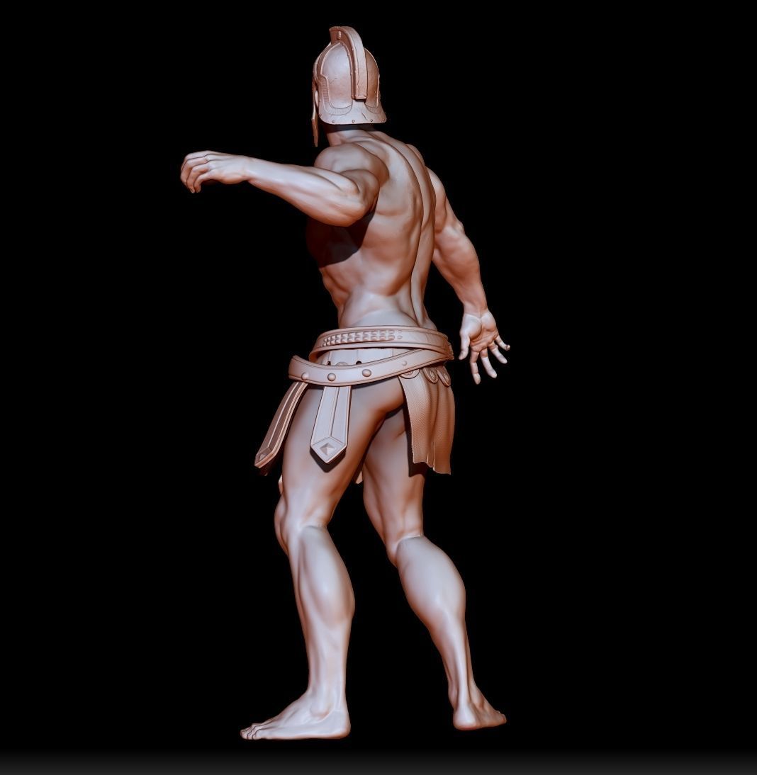 Titan spartan man 3D model_2