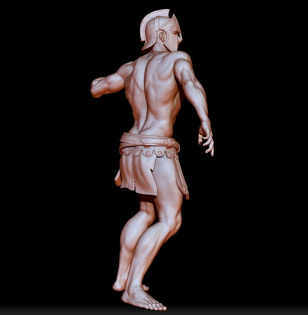 Titan spartan man 3D model_1