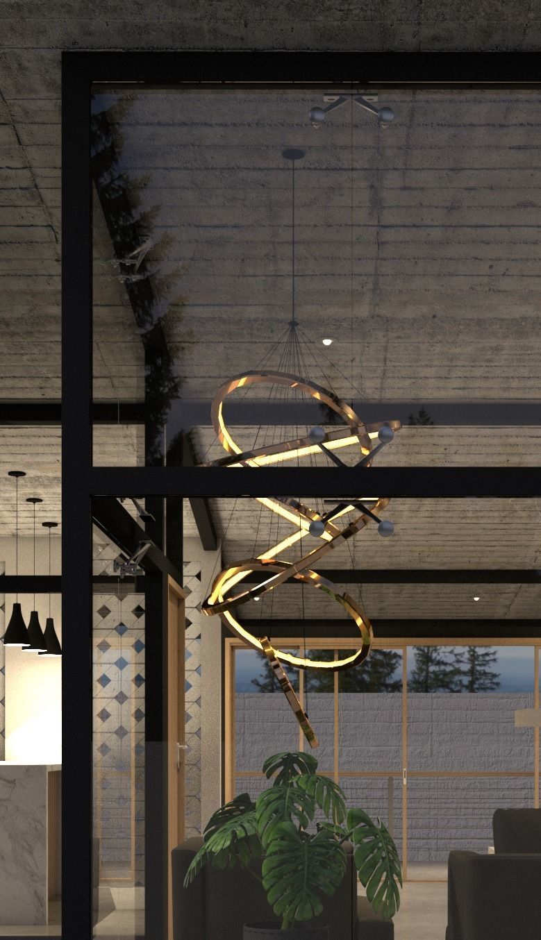 lampara colgante 3D model_1