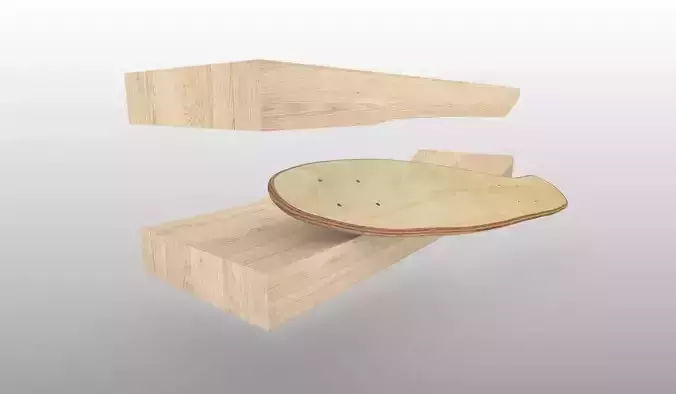 22 inch Penny board mold- Ready to be milled  