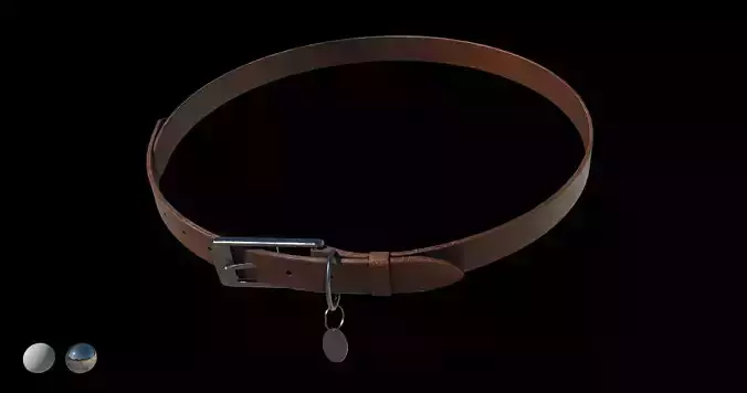 Dog Collar Low-poly 3D model
