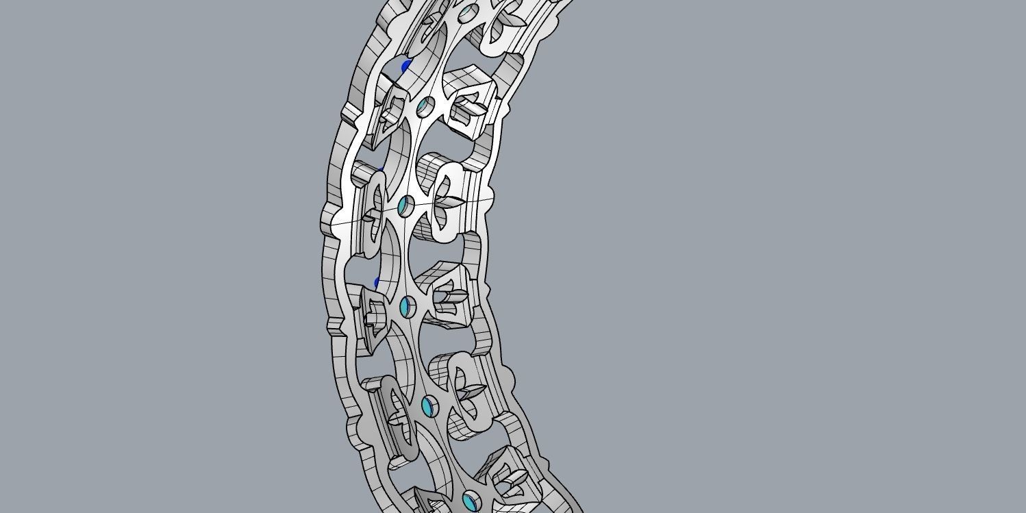 wedding ring 3D print model_10