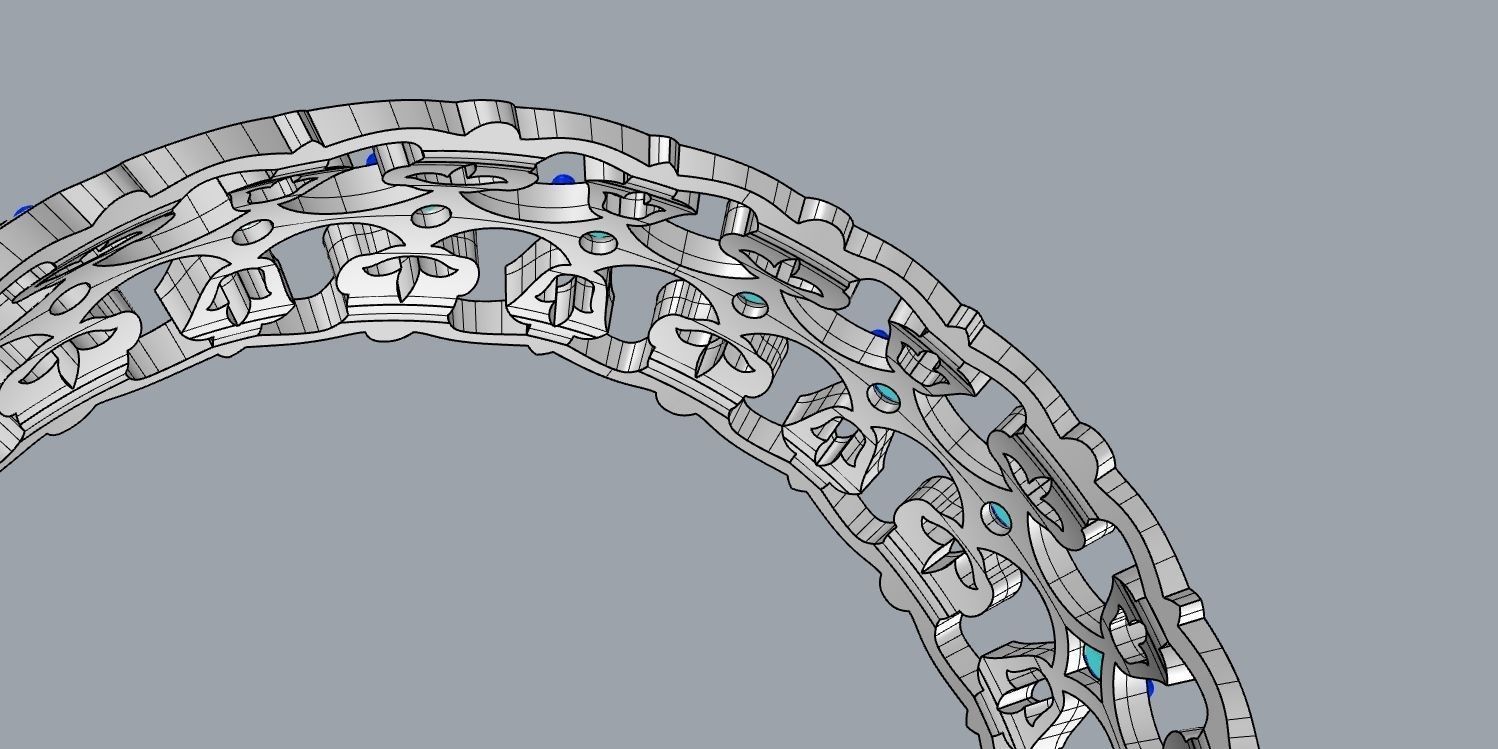 wedding ring 3D print model_14