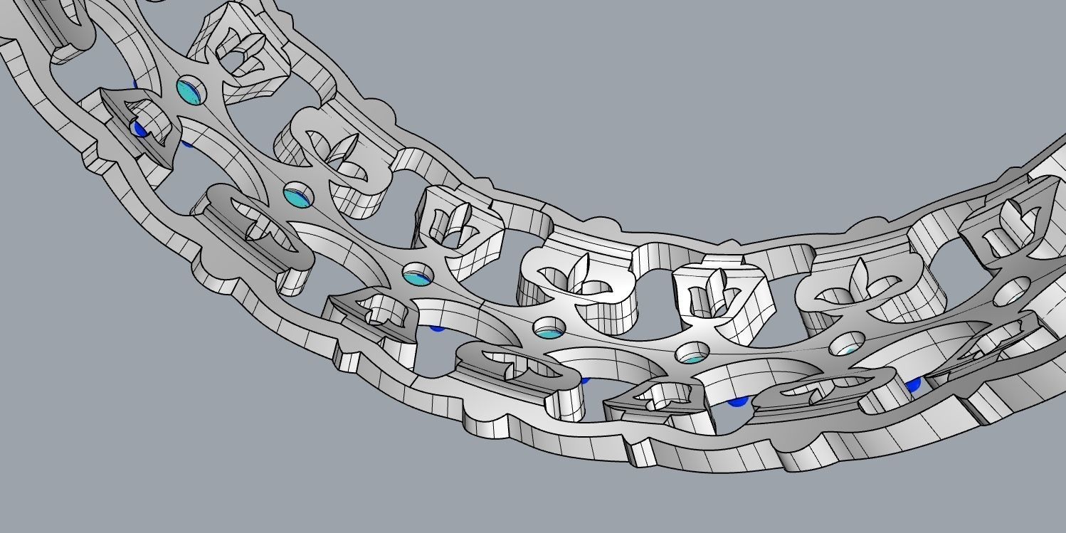 wedding ring 3D print model_16