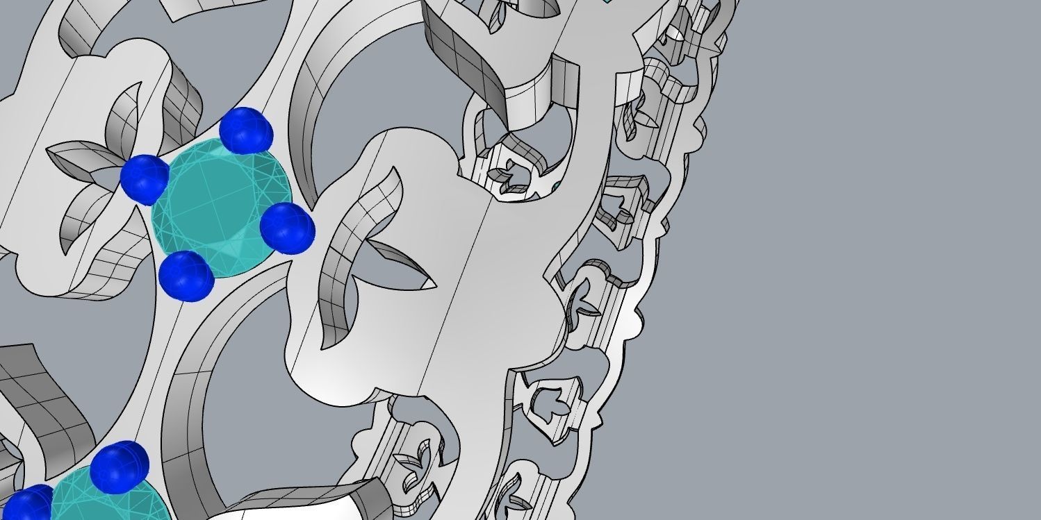 wedding ring 3D print model_11